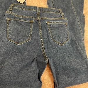 Solid denim bell bottoms